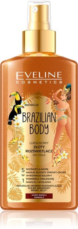 Brazilian Body Mist spray iluminator eveline 150 ml