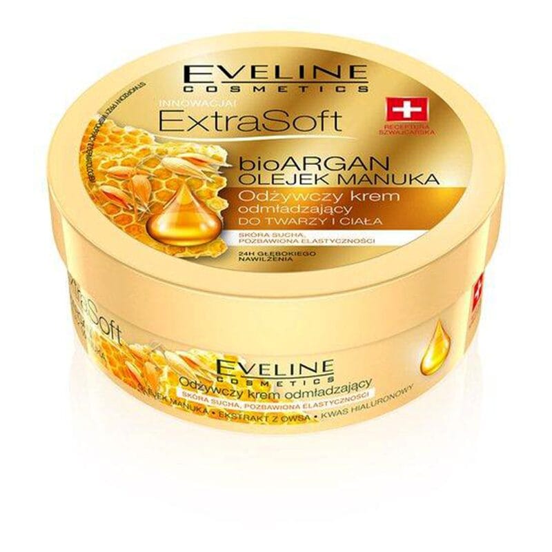 CREMA Fata si corp EVELINE EXTRASOFT BIO ARGAN SI MANUKA OIL