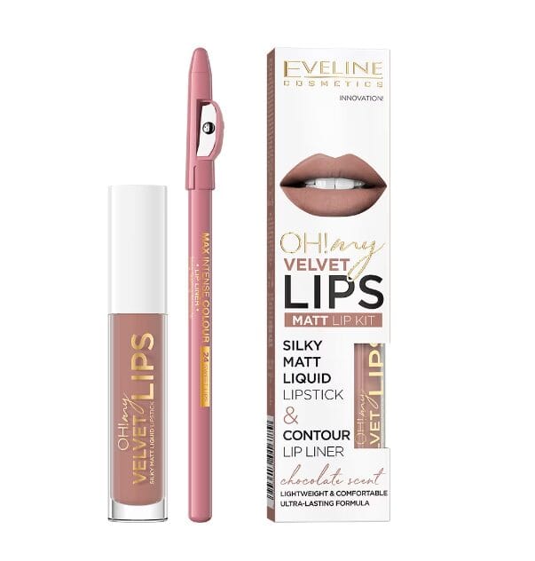 Eveline Cosmetics Oh! My Velvet Lips KIT 11 COOKIE MILKSHAKE