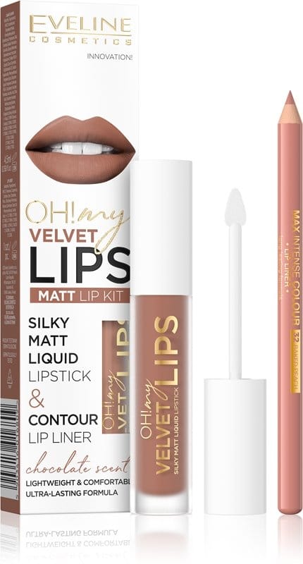Eveline Cosmetics Oh! My Velvet Lips KIT 14 CHOCO TRUFLE