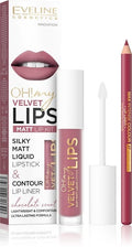 Eveline Cosmetics Oh! My Velvet Lips KIT 13 BROWNIE BISCOTTI