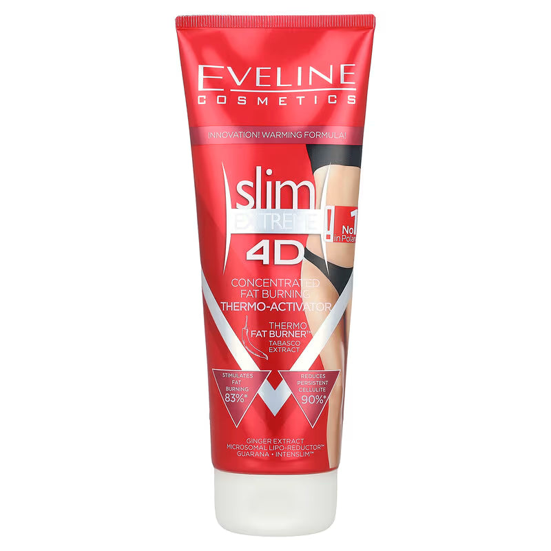 Eveline Cosmetics – Slim Extreme 4D Activator Termic Concentrat pentru Arderea Grăsimilor, 250 ml
