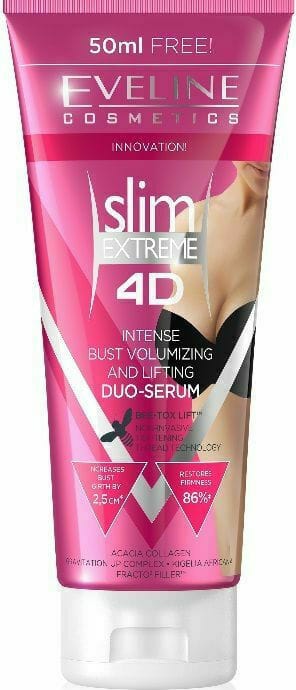 Ser duo pentru bust, Eveline Cosmetics, Slim Extreme 4D Intense Bust Volumizing and Lifting, 200 ml