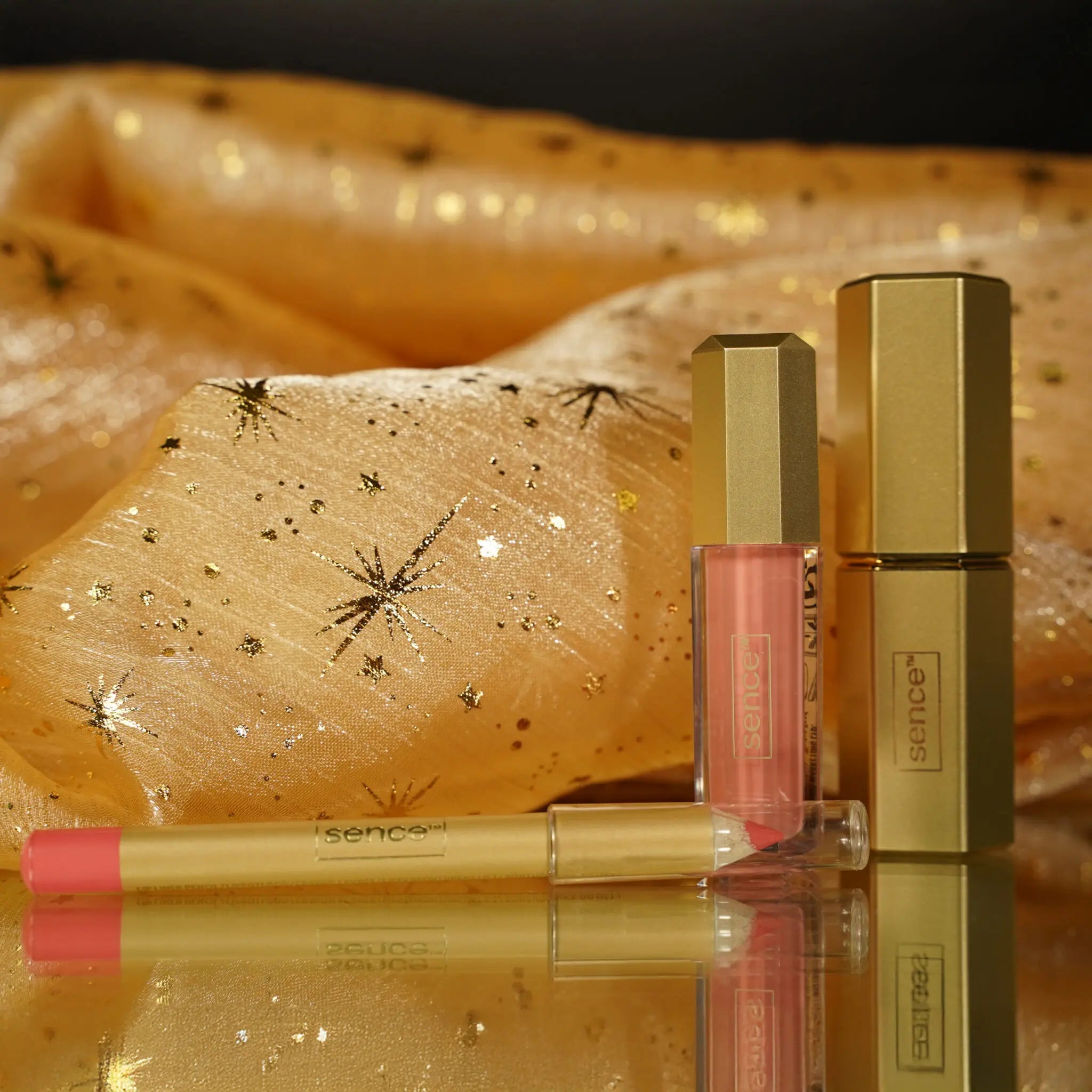SENCE SET (LIPSTTICK+LIPLINER+LIP GLOSS) BLUE