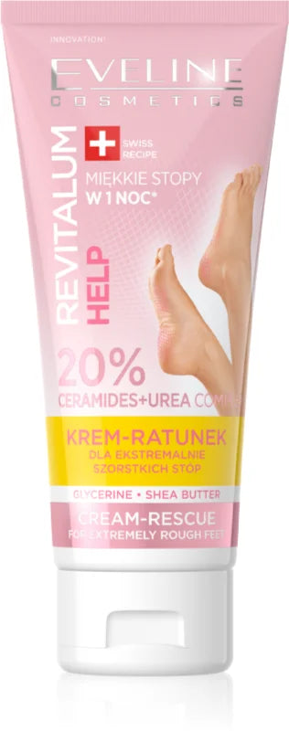 Crema pentru Picioare Extrem de Aspre cu 20% Ceramide+Uree Eveline
