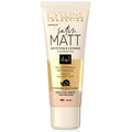 Fond de ten Satin Matt Mattifying &amp; Covering 101 Ivory, 30ml, Eveline Cosmetics