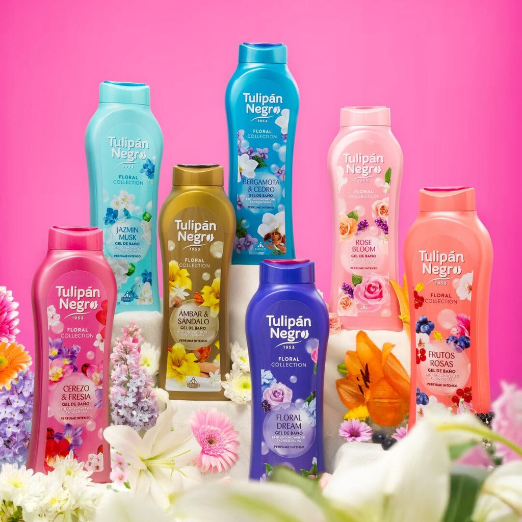 Gelul de duș Tulipán Negro Frutos Rosas 650 ml