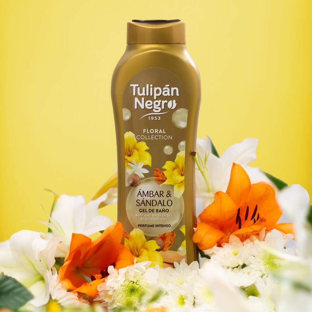 Gel Tulipán Negro Ámbar &amp; Sandalo 650 ml
