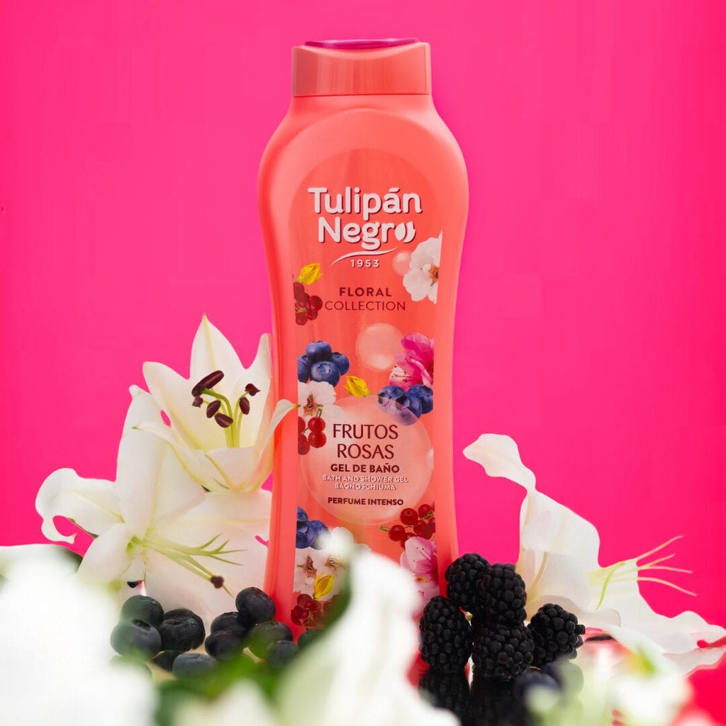 Gelul de duș Tulipán Negro Frutos Rosas 650 ml