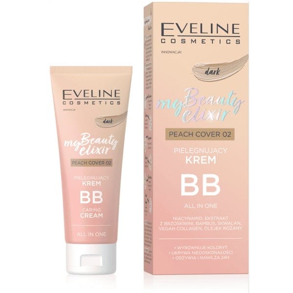 BB Cream My Beauty Elixir Peach Cover 02 Dark Eveline Cosmetics 30 ml