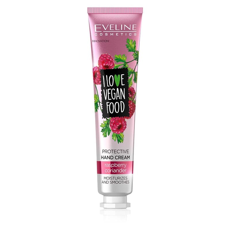 Eveline I Love Vegan Food Cremă Hrănitoare pentru mâini Zmeura&amp;Coriandru 50ml
