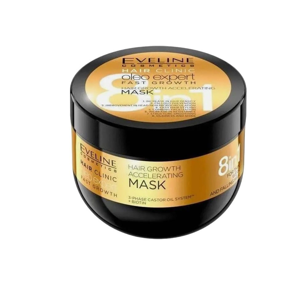 Masca de Accelerare si Crestere Rapida a Parului 8in1 Eveline Cosmetics Cantitate 500ml