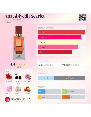 Lattafa Ana Abiyedh Scarlet 60 ml unisex