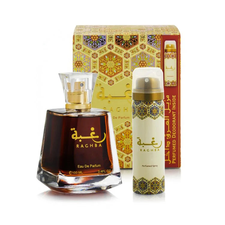Set Raghba For Woman- Lattafa, Femei, Apa de Parfum - 100ml + Deo - 50ml