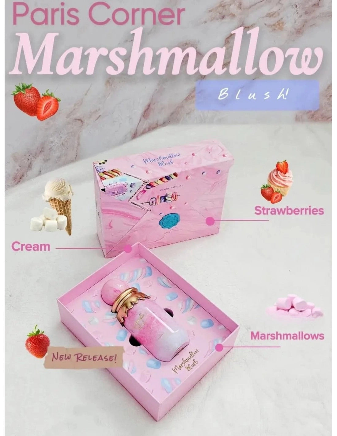 Paris Corner, Marshmallow Blush, apa de parfum, unisex, 100 ml