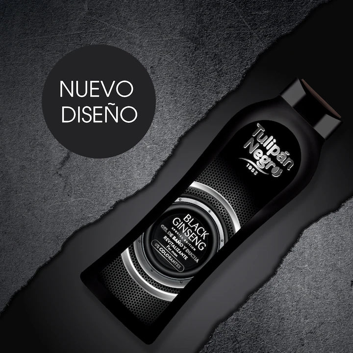 TULIPAN NEGRO GEL DUS 650ML BLACK GINSENG