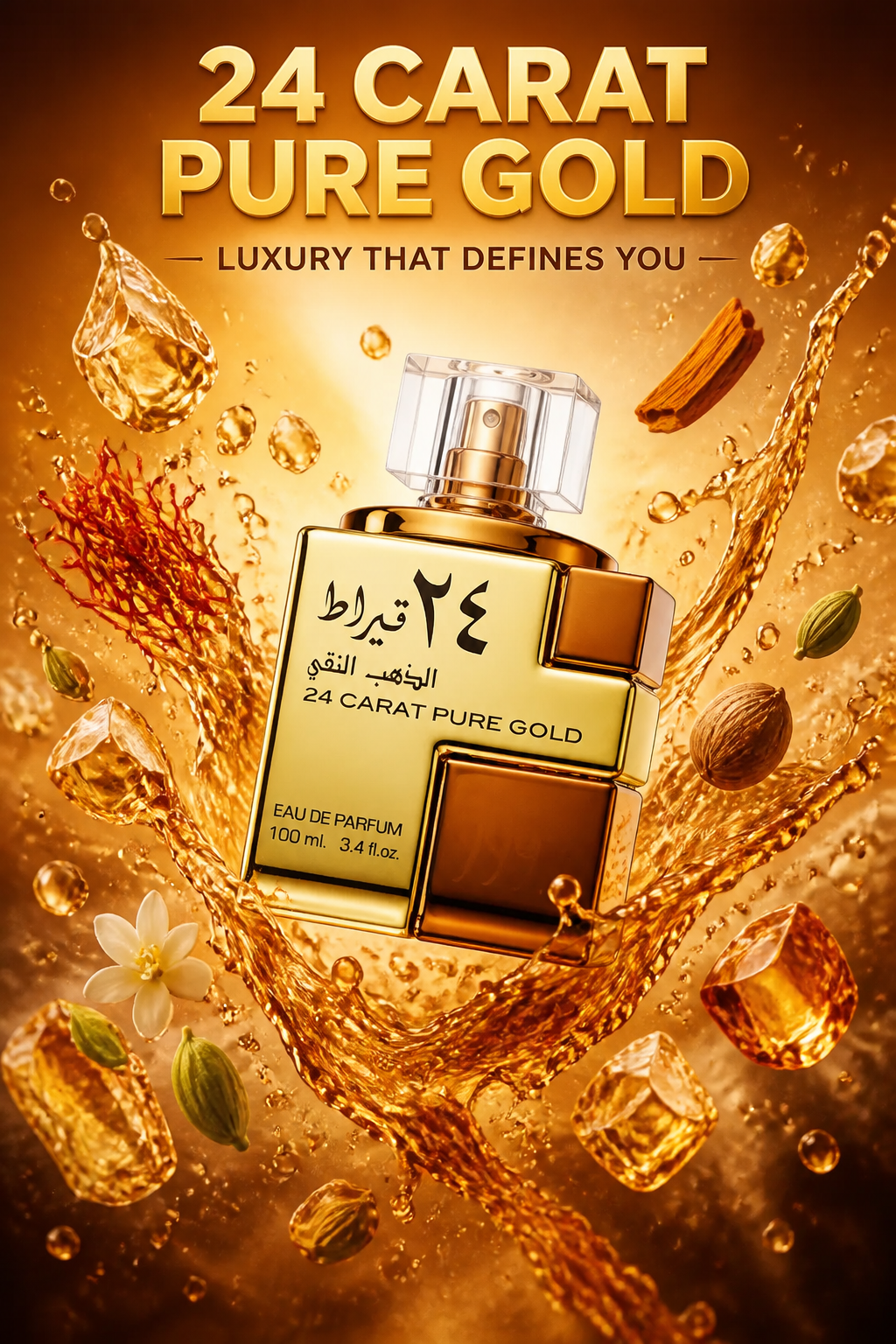 Lattafa 24 Carat Pure Gold Eau de Parfum Unisex 100 ml
