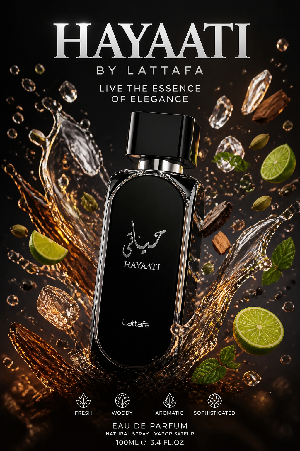 Lattafa Hayaati Eau de Parfum pentru Bărbați 100 ml