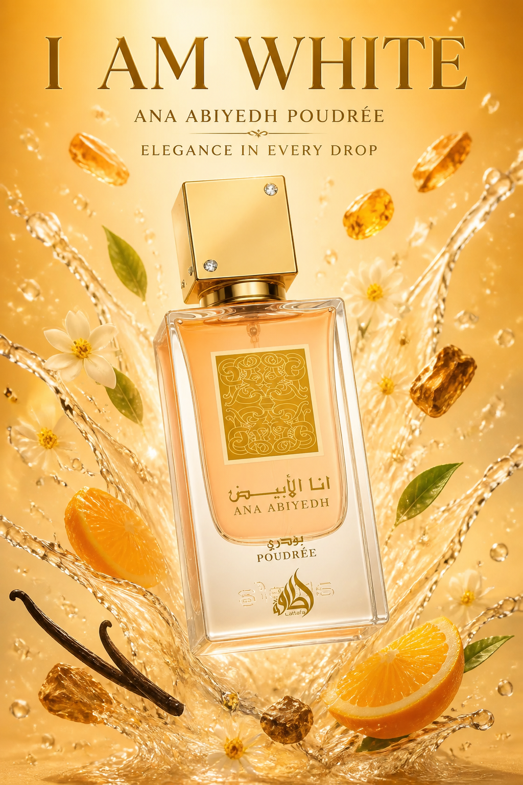 Lattafa Ana Abiyedh Poudree Eau de Parfum pentru Femei 60 ml