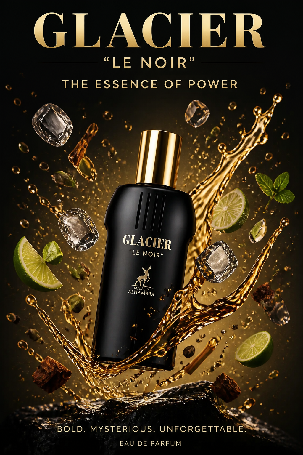 Maison Alhambra Glacier Le Noir Eau de Parfum pentru Bărbați 100 ml