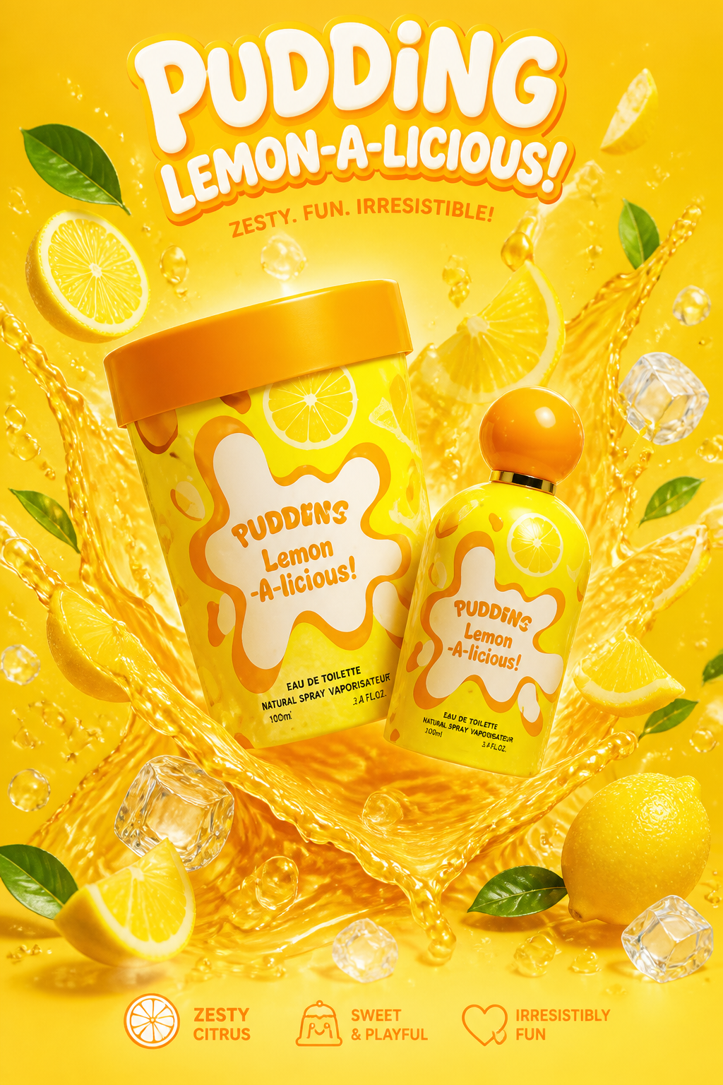Tubbees Lemon A-Licious Eau de Parfum Unisex 50 ml