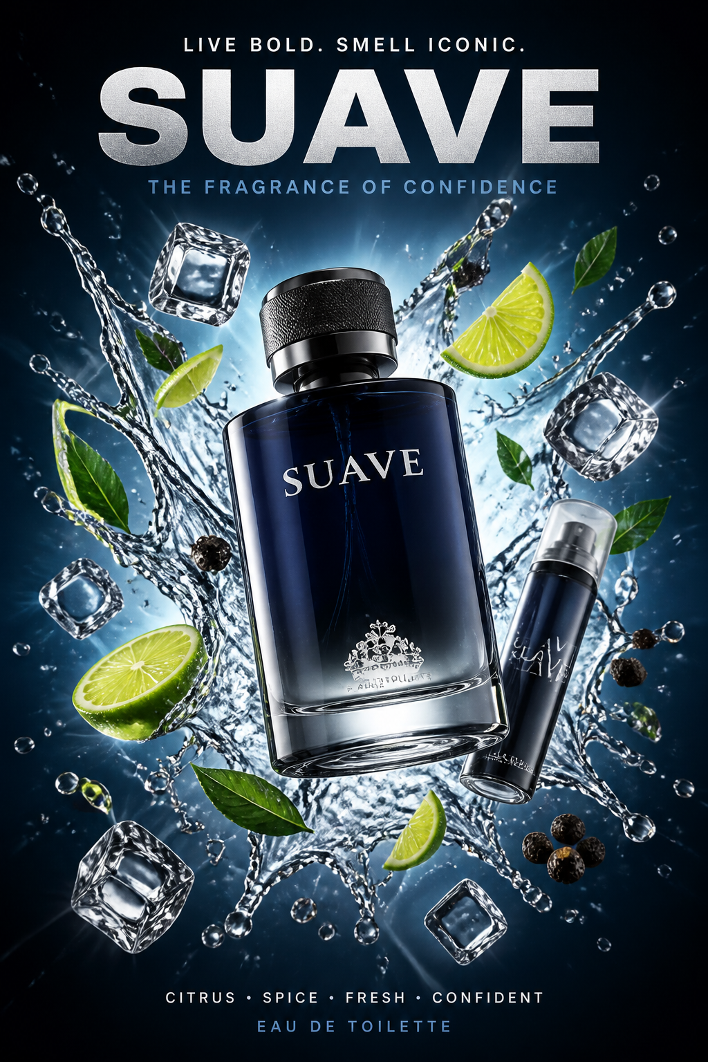 Set cadou Fragrance World Suave Eau de Parfum 100 ml + Deodorant Barbati 50 ml