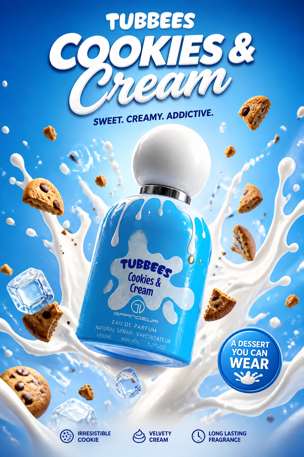 Grandeur Tubbees Cookies & Cream Eau de Parfum Unisex 50 ml
