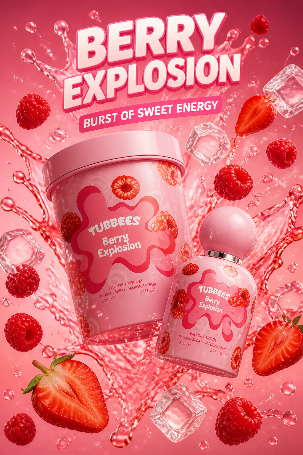 Tubbees Berry Explosion Eau de Parfum Unisex 50 ml