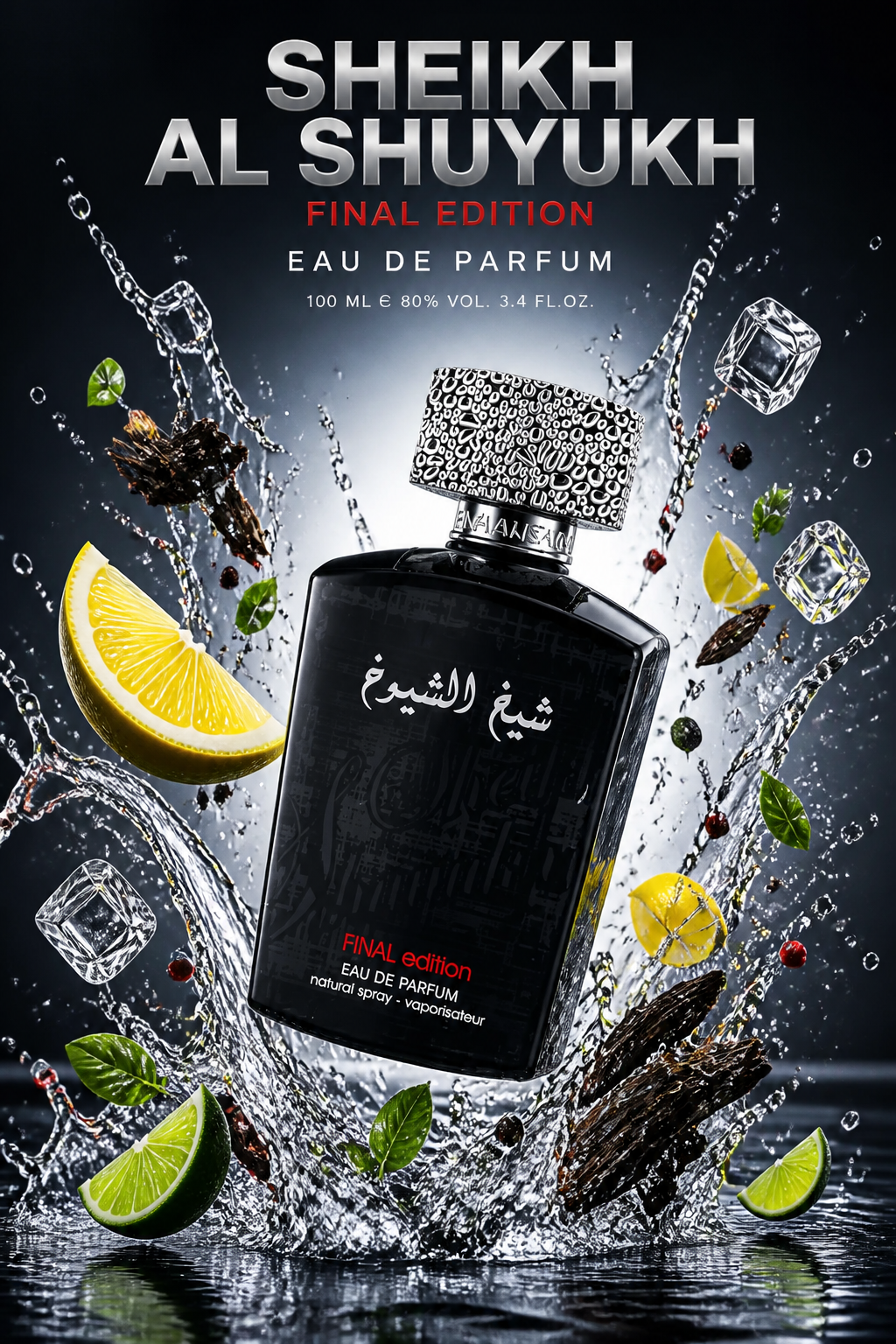Lattafa Sheikh Shuyukh Final Edition Eau de Parfum pentru Bărbați 100 ml