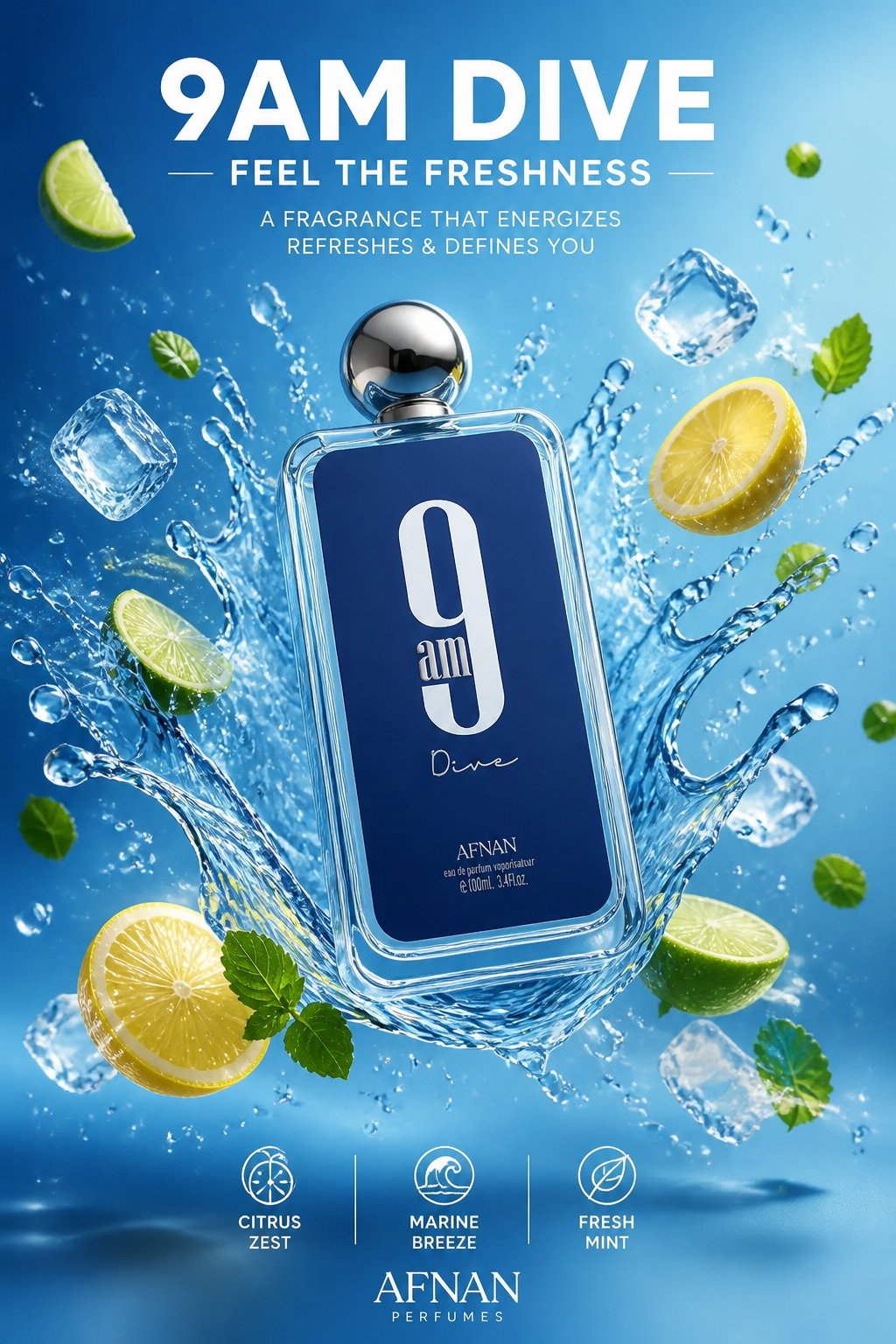 Afnan 9 AM Dive Eau de Parfum Unisex 100 ml