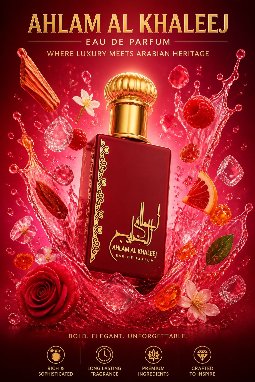 Ard Al Zaafaran Ahlam Al Khaleej Eau de Parfum pentru Bărbați 80 ml