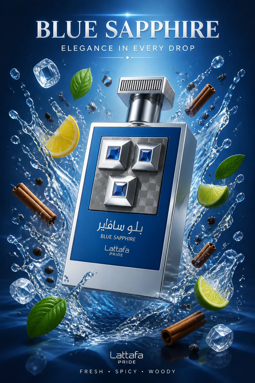 Lattafa Pride Blue Sapphire Eau de Parfum Unisex 100 ml