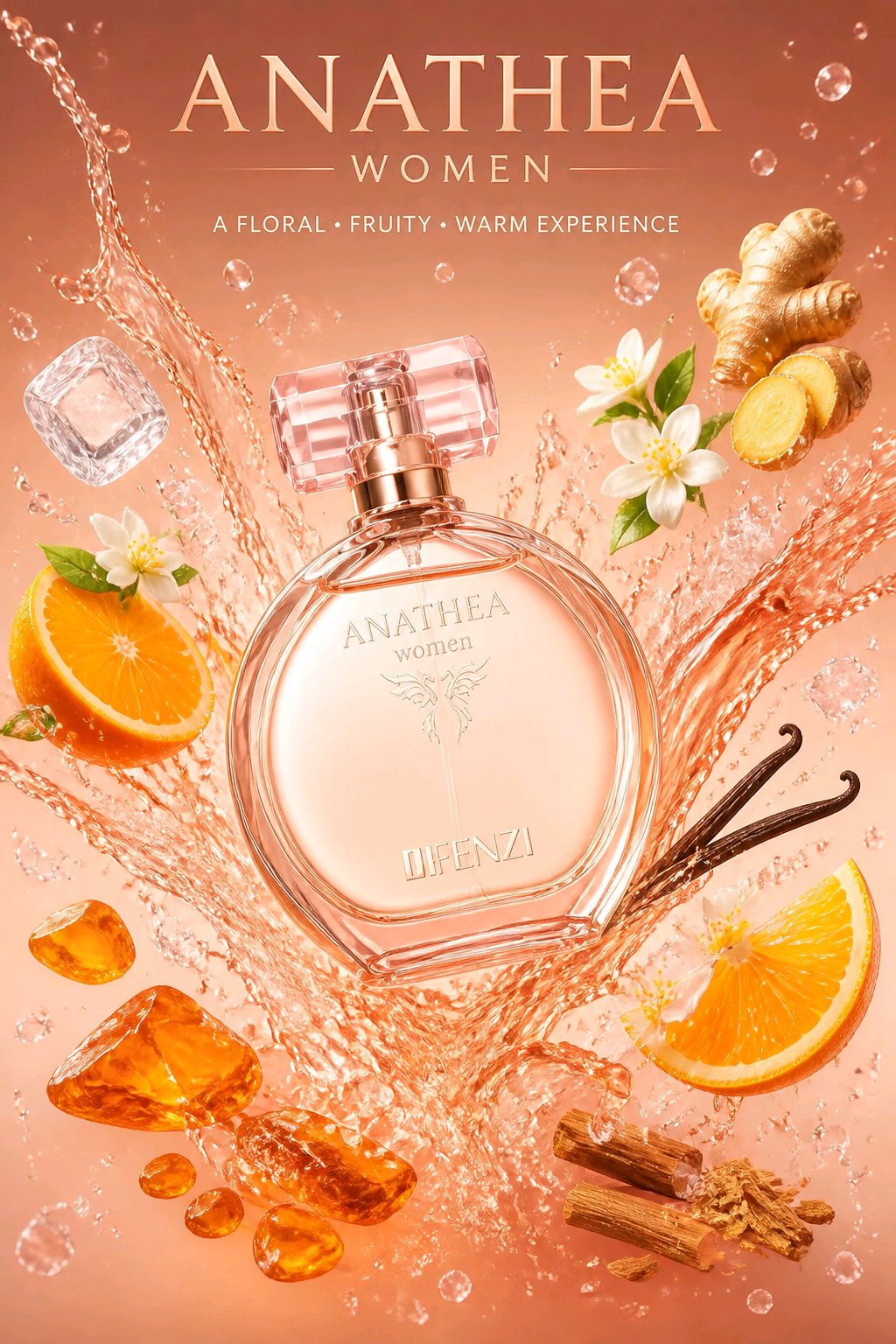 JFenzi Anathea Eau de Parfum pour Femme 100 ml