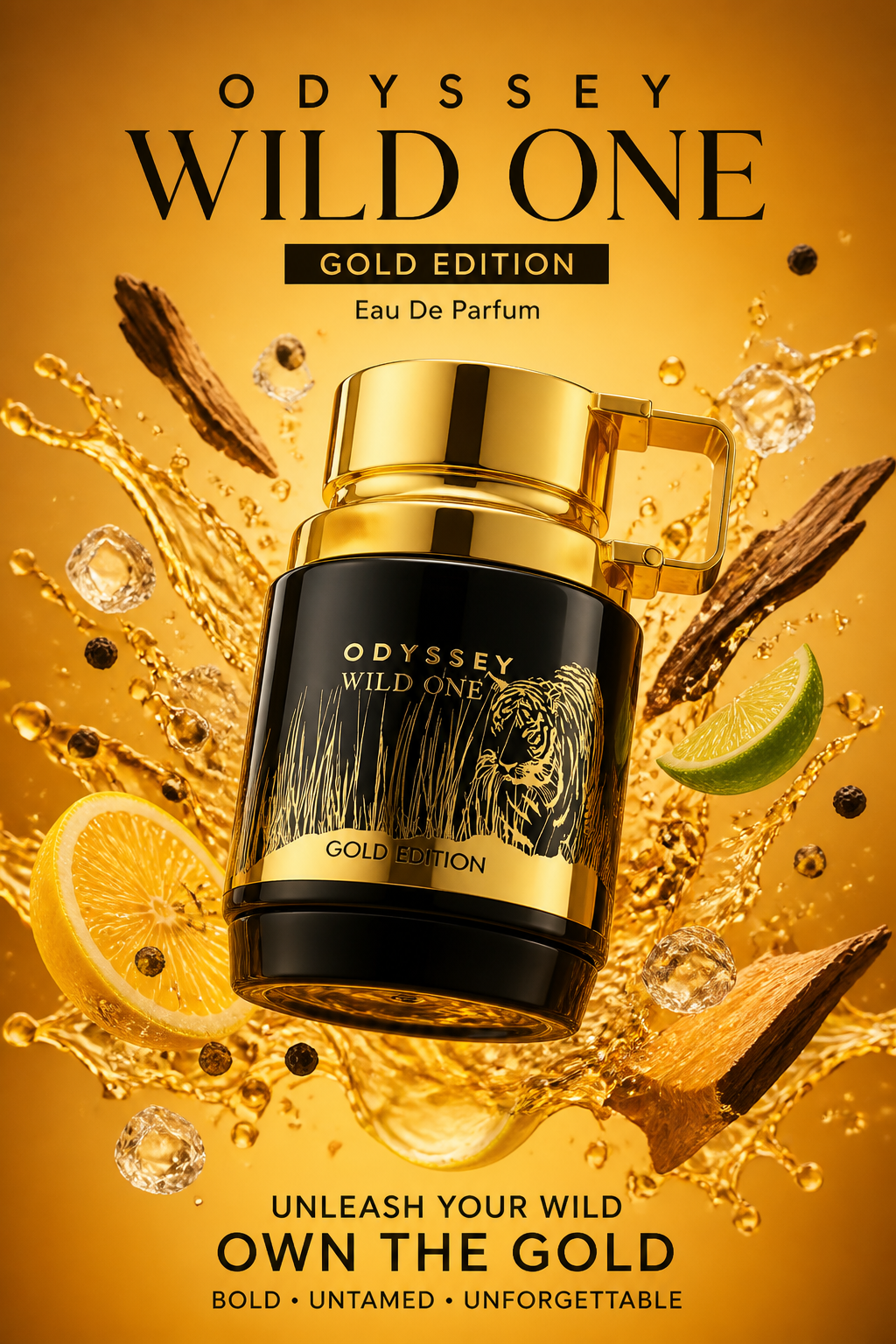 Armaf Odyssey Wild One Gold Edition Eau de Parfum pentru Bărbați 100 ml