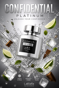 Lattafa Confidential Platinum Eau de Parfum pentru Bărbați 100 ml