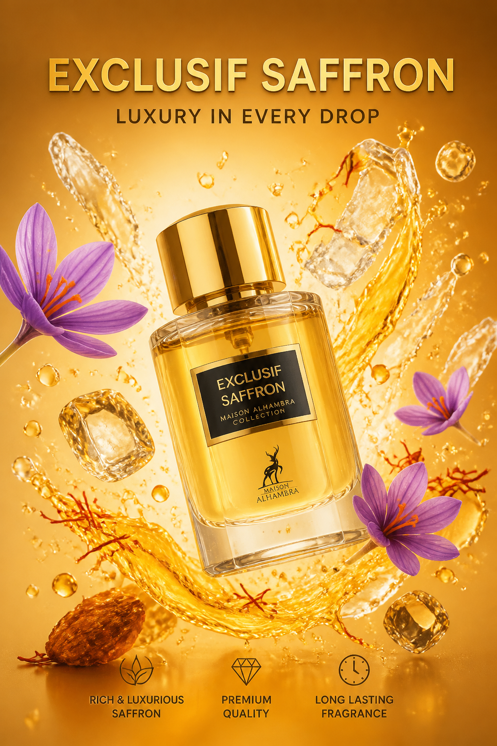 Maison Alhambra Exclusif Saffron Eau de Parfum Unisex 100 ml