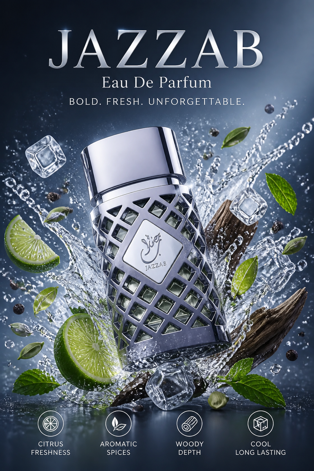 Ard Al Zaafaran Jazzab Silver Eau de Parfum pentru Bărbați 100 ml