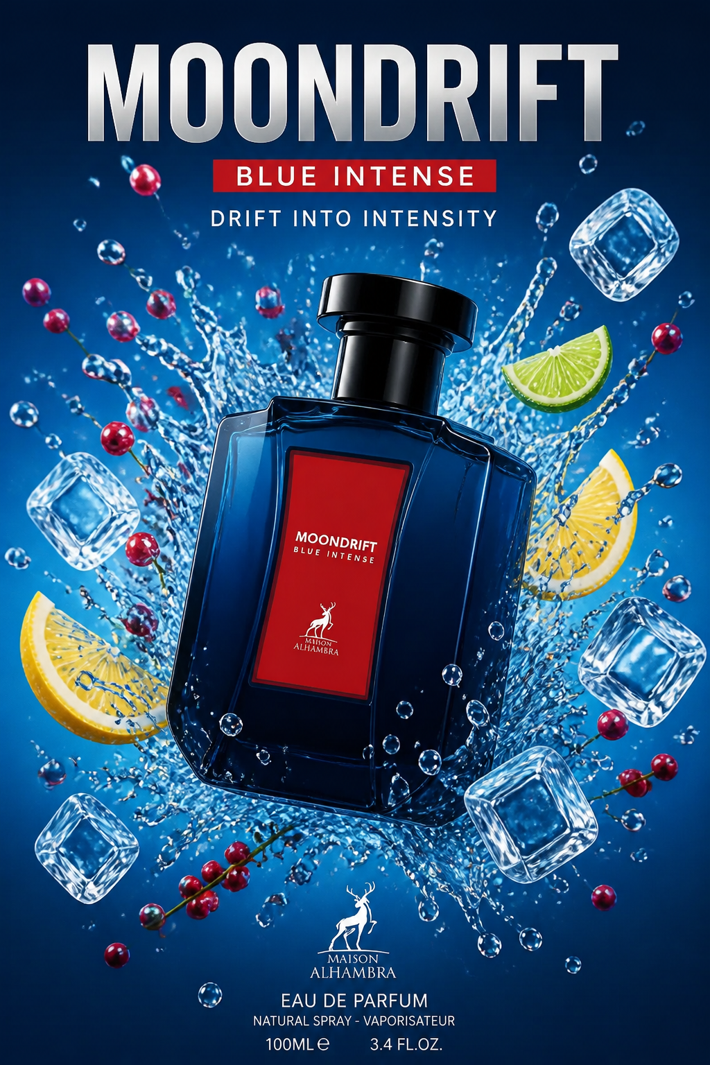 Maison Alhambra Moondrift Blue Intense Eau de Parfum pentru Bărbați 100 ml