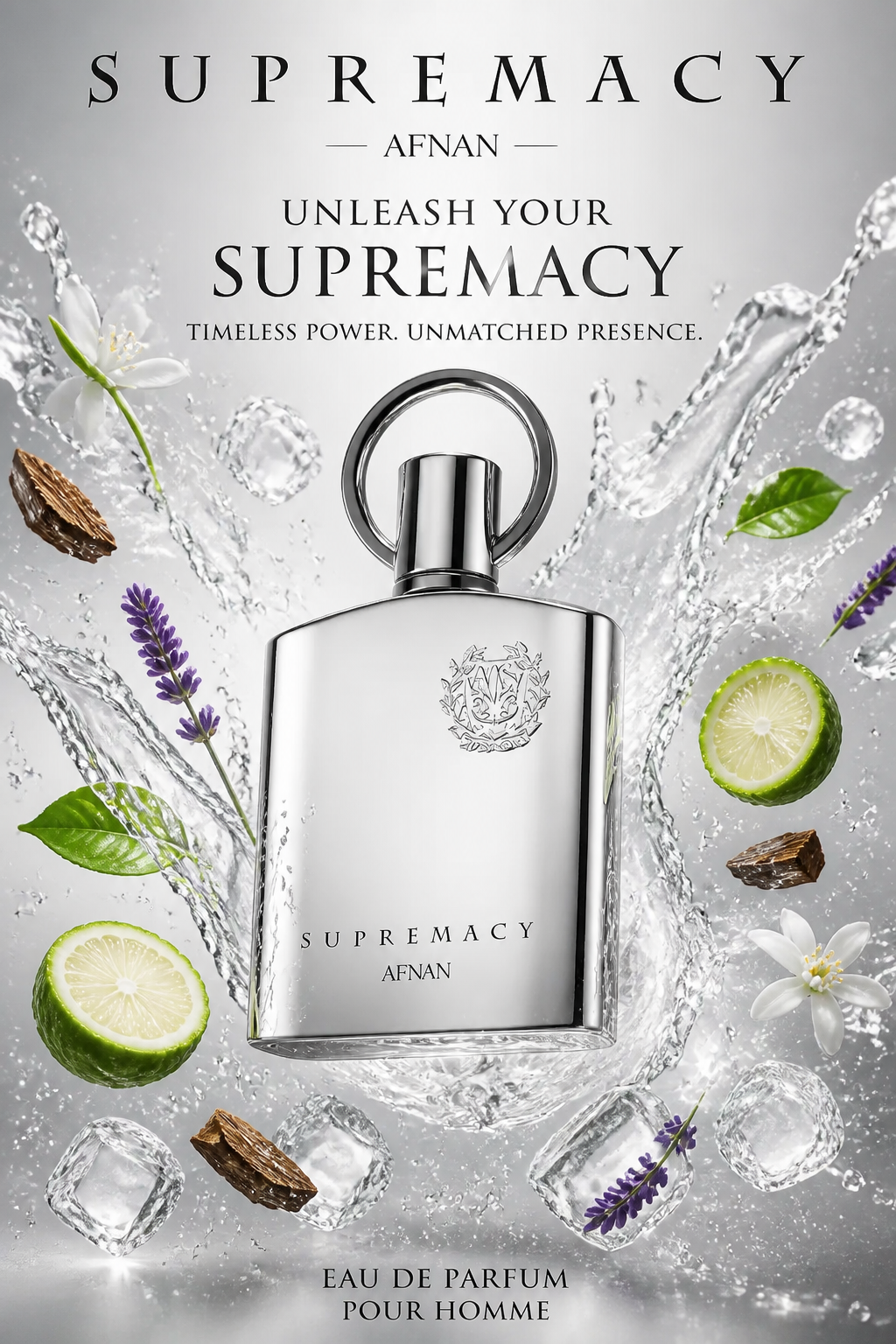 Afnan Supremacy Silver Eau de Parfum pentru Bărbați 100 ml