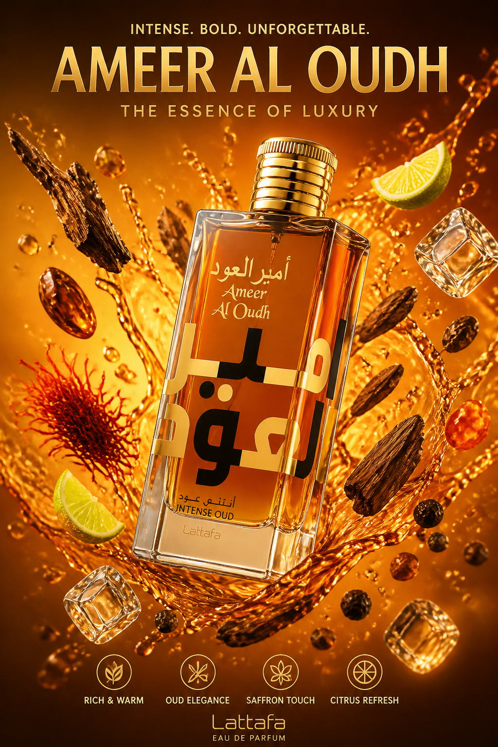 Lattafa Ameer Al Oudh Intense Oud Eau de Parfum Unisex 100 ml