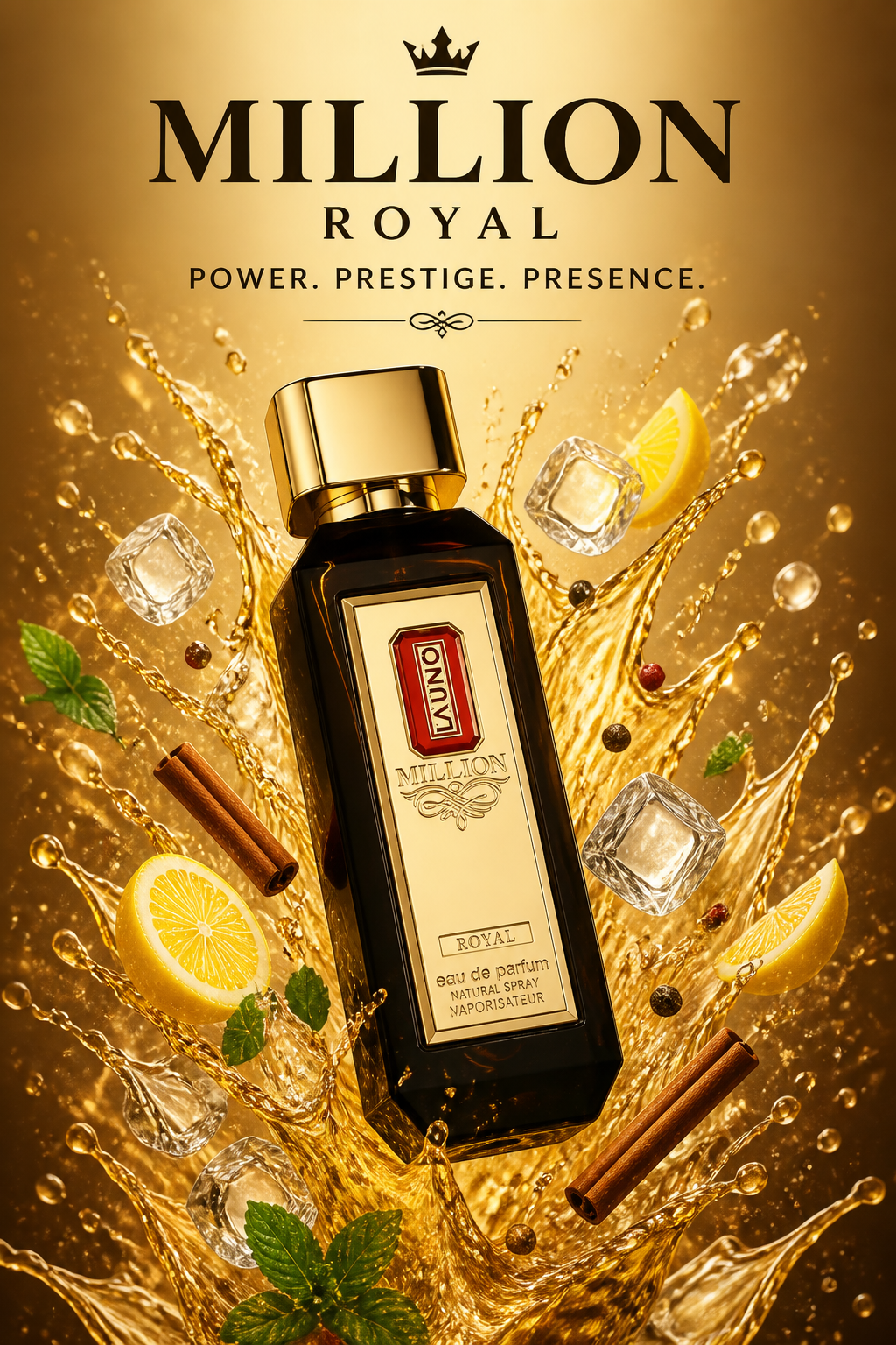 Fragrance World La Uno Million Royal Eau de Parfum pentru Bărbați 100 ml