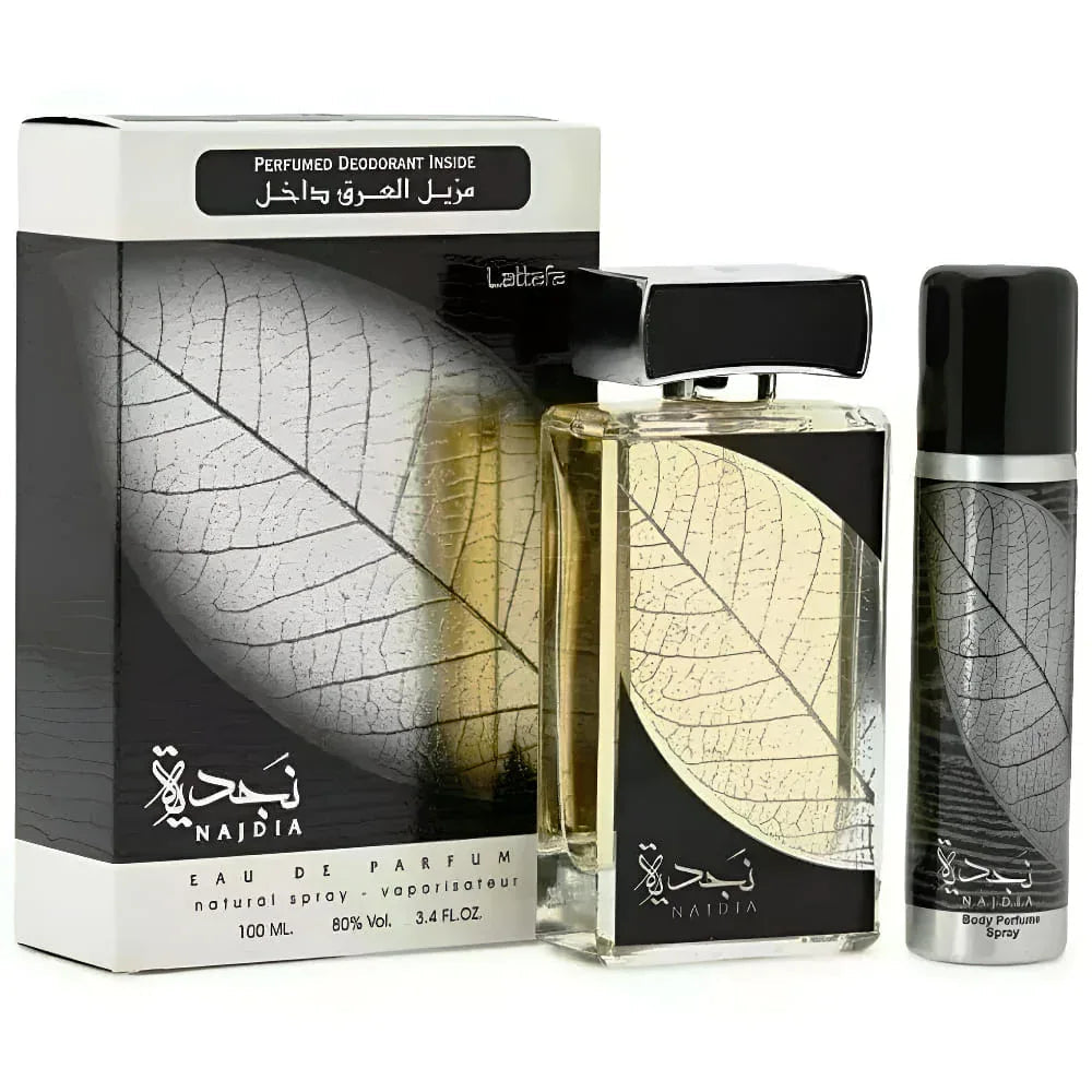 Set Lattafa Najdia Eau de Parfum pentru Barbati 100 ml + Deodorant