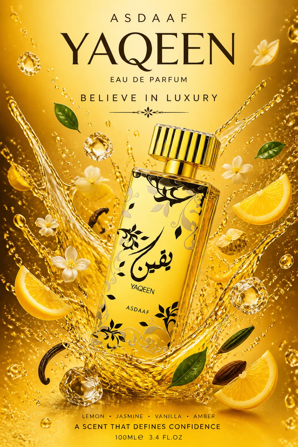 Lattafa Yaqeen Eau de Parfum pentru Femei 100 ml
