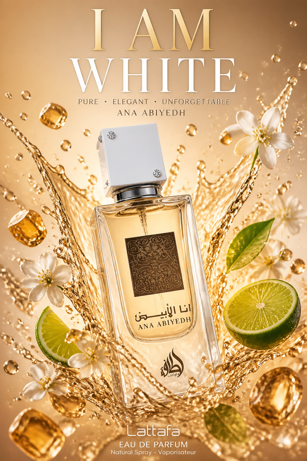 Lattafa Ana Abiyedh White Eau de Parfum Unisex 60 ml