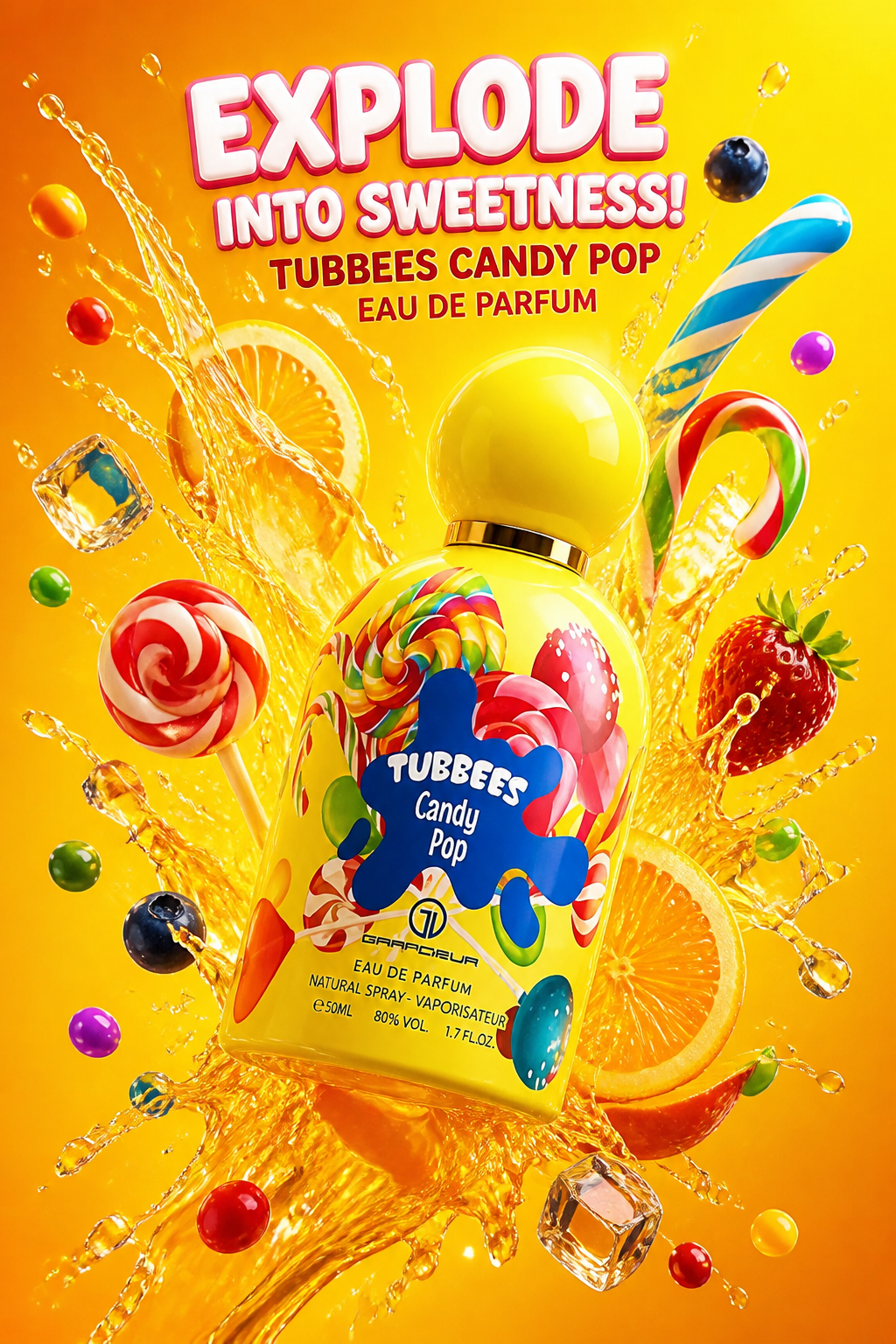 Grandeur Tubbees Candy Pop Eau de Parfum Unisex 50 ml