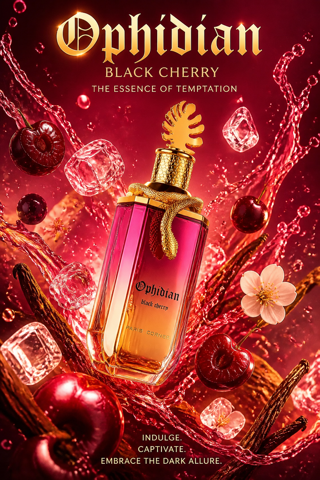 Paris Corner Ophidian Black Cherry Eau de Parfum Unisex 100 ml