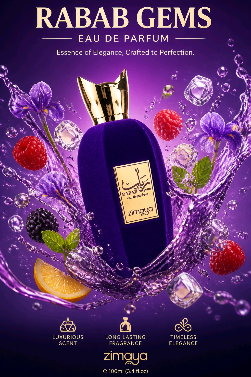 Zimaya Rabab Gems Eau de Parfum pentru Femei 100 ml