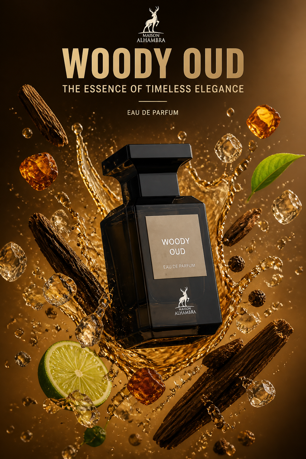 Maison Alhambra Woody Oud Eau de Parfum Unisex 80 ml