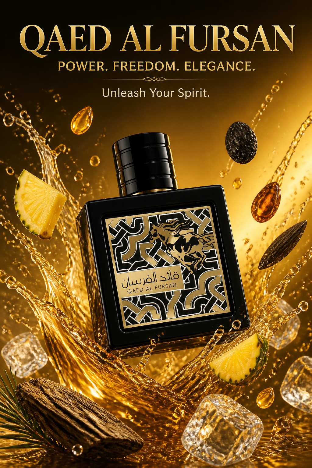Lattafa Qaed Al Fursan Eau de Parfum pentru Bărbați 90 ml