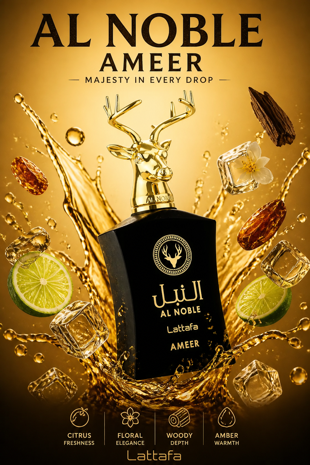 Lattafa Al Noble Ameer Eau de Parfum Unisex 100 ml